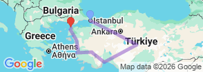 Tour route map