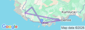 Tour route map