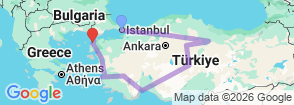 Tour route map