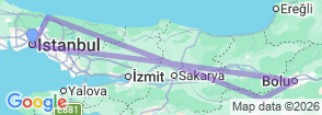 Tour route map