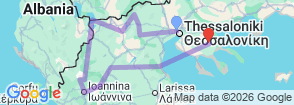 Tour route map