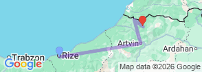 Tour route map
