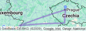 Tour route map