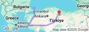Tour route map