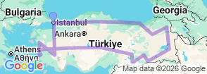 Tour route map
