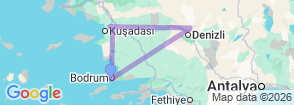 Tour route map