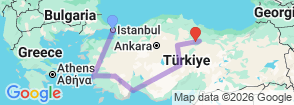 Tour route map