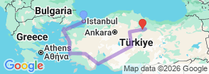 Tour route map