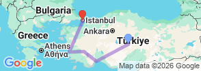 Tour route map