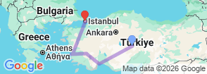 Tour route map