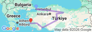 Tour route map
