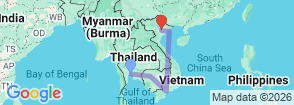 Tour route map