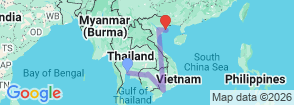 Tour route map