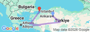 Tour route map