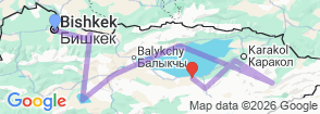 Tour route map