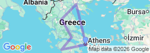 Tour route map
