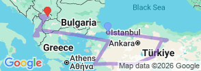 Tour route map