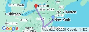 Tour route map