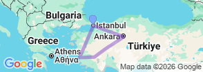 Tour route map