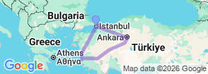 Tour route map