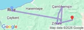 Tour route map