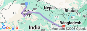 Tour route map