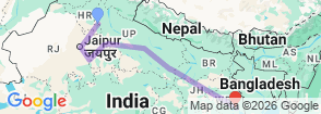 Tour route map