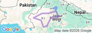 Tour route map