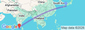 Tour route map