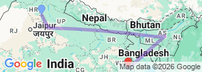 Tour route map