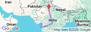 Tour route map