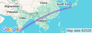 Tour route map