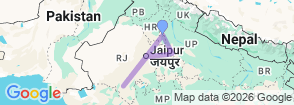 Tour route map