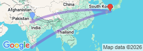Tour route map