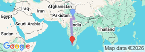 Tour route map