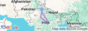 Tour route map