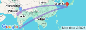 Tour route map