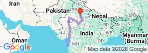 Tour route map