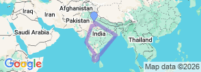 Tour route map