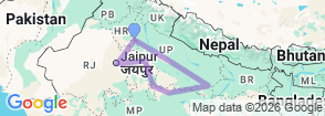 Tour route map