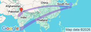 Tour route map