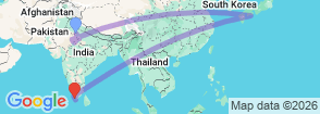 Tour route map