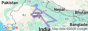 Tour route map