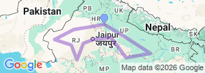 Tour route map
