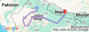 Tour route map
