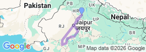 Tour route map