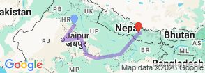 Tour route map