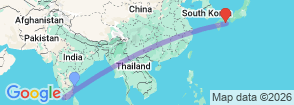 Tour route map
