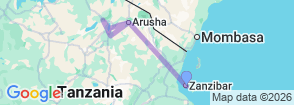 Tour route map