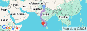 Tour route map